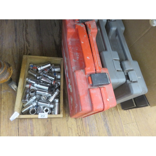 212 - Two Boxed Tool Sets - Drill and Sockets