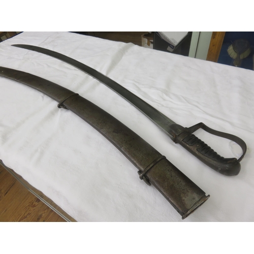 229 - British Light Cavalry Sword Circa 1790's with scabbard (worn)