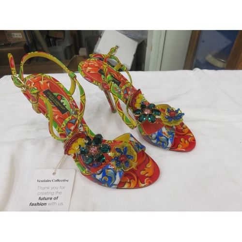 238 - Boxed pair of Dolce & Gabbana Jewelled Sandals, Size 6