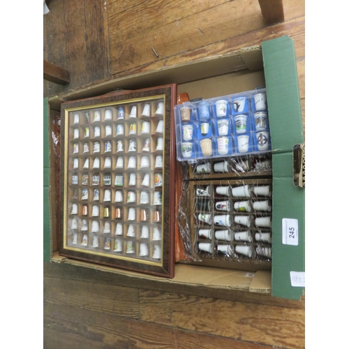 245 - Box of Crested Thimbles