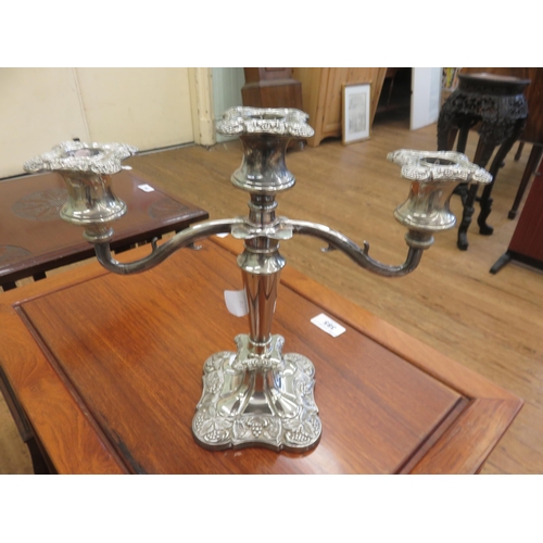 367 - Silver Plated Candelabra