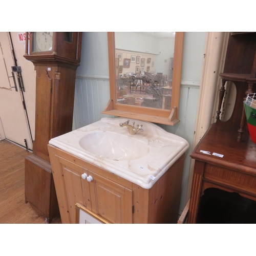 379 - Modern Washstand and Mirror