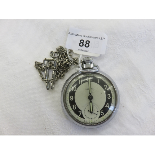 88 - Ingersoll Pocket Watch on Chain