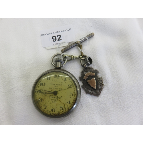 92 - Ingersoll 1935 Jubilee Pocket Watch Presented to William Younger & Co Brewers