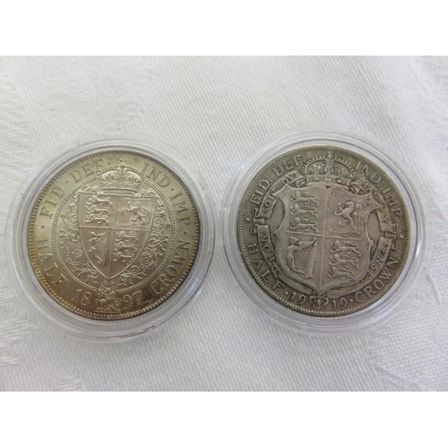 95 - 1897 and 1919 Half Crowns