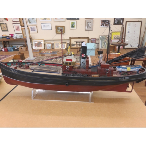 353 - Large Model Ship on Stand 