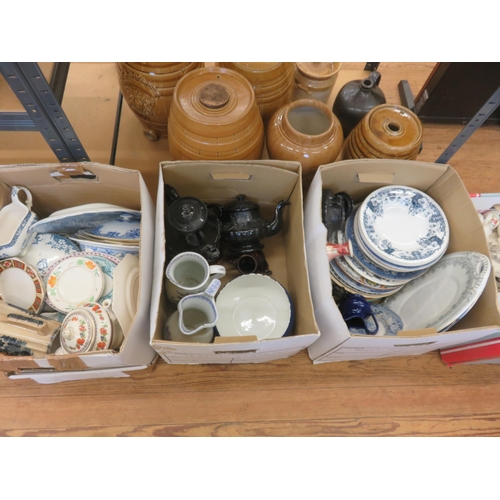 360 - Six boxes Mixed Scottish Pottery Tea and Dinner ware