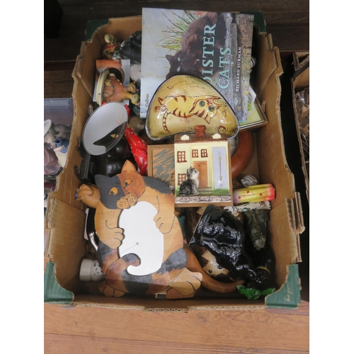 298B - Two boxes of Cat Ornaments