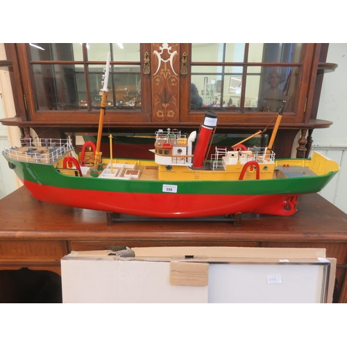 350 - Large Model Ship on stand 