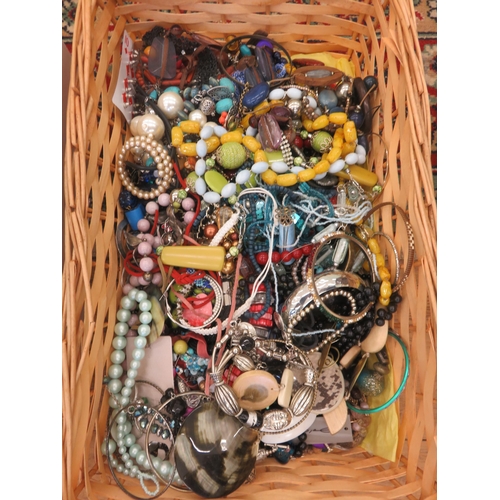 361A - Basket of Costume Jewellery