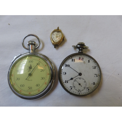 115 - Cyma Pocket Watch, A Stopwatch and Wristwatch