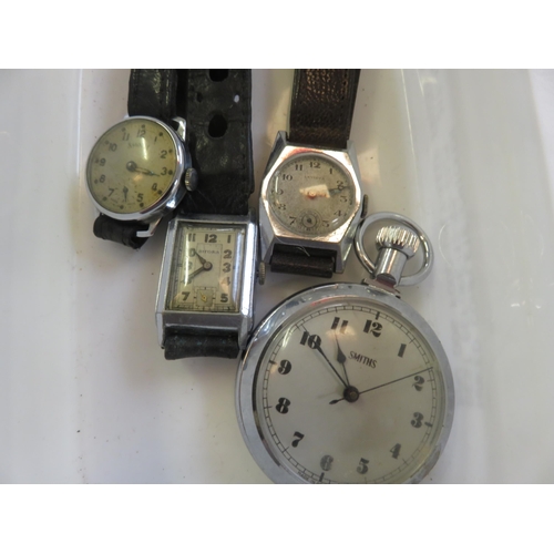 123 - Lot of Art Deco Wristwatches and a Pocket Watch