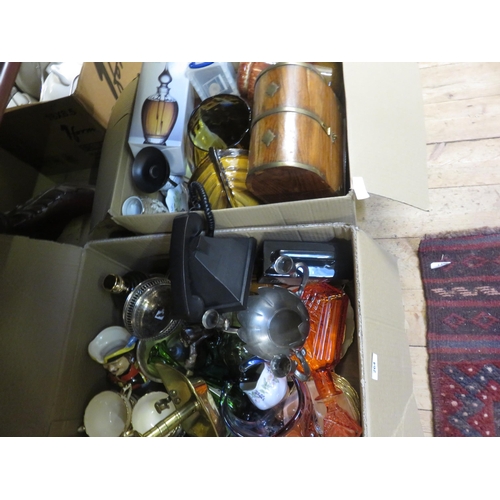 264 - Box of Bric-a-Brac Includes Ceramics and Glassware