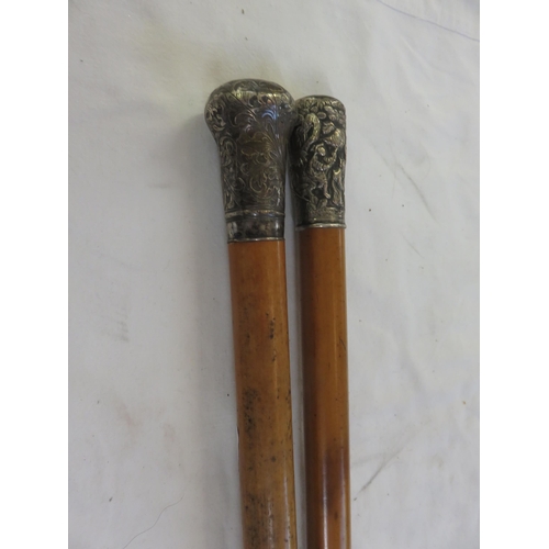 308 - Two Silver Topped Swagger Sticks