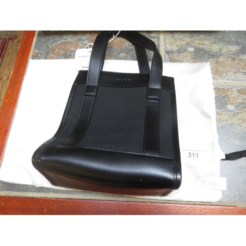 311 - Small Black Gucci Bag and Dust Bag