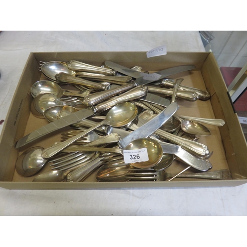 326 - Quantity of Plated Cutlery