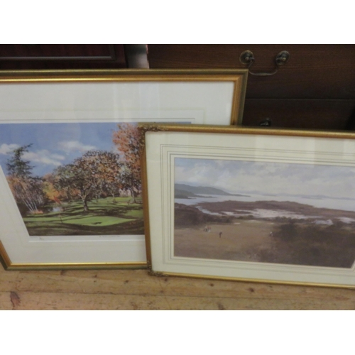 42 - Two Framed Golfing Prints