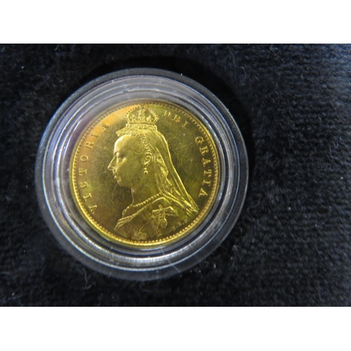 1887 Queen Victoria Gold Proof Half Sovereign