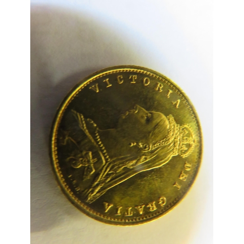 71 - 1887 Queen Victoria Gold Proof Half Sovereign