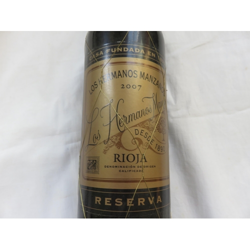 106 - 4 Bottles Los Hermanos Manzanos Rioja 2001 plus 3 2007 (7)