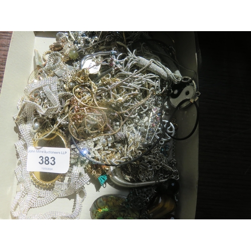 383 - Box of Mixed Jewellery