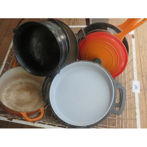 387 - Witch's Pot and Le Creuset Ware