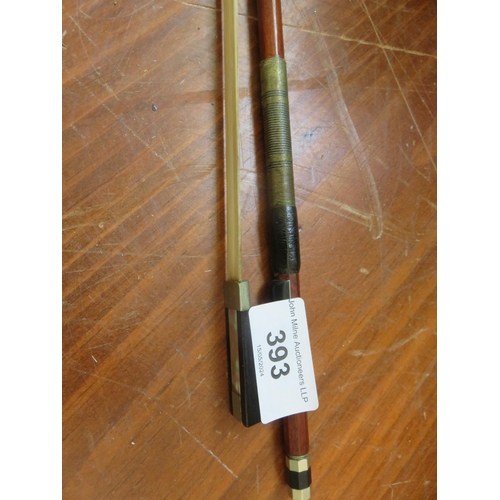 393 - Violin Bow, signed Tourte