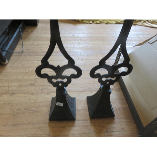 416 - Pair of Iron Finials