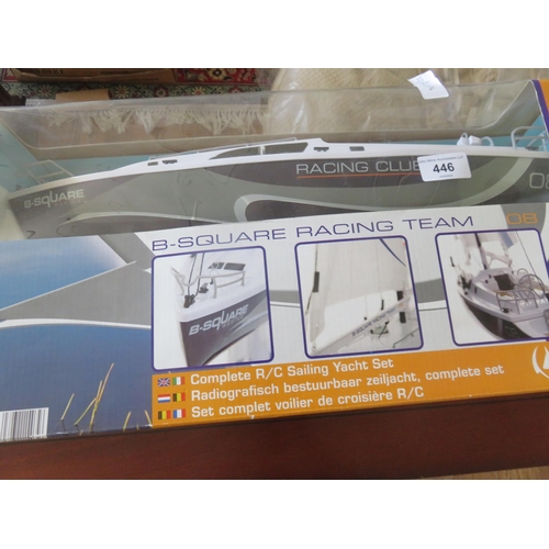 446 - Boxed B Square Racing R/C Yacht