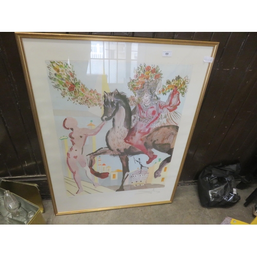 69 - Gilt Framed Ltd Edition  Print ,  