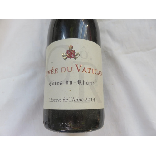 95 - 6 Bottles Cuvee Du Vatican 2014