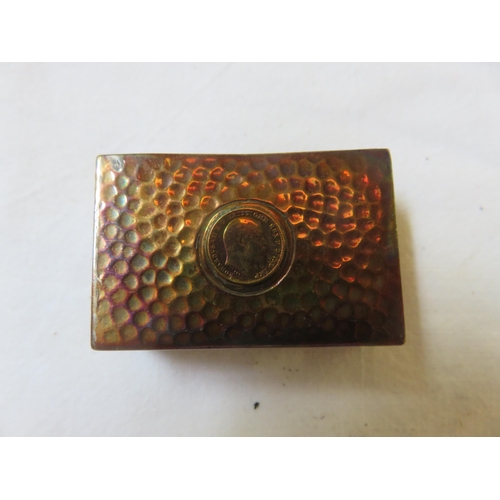 130 - Chester Hallmarked Silver Matchbox Cover