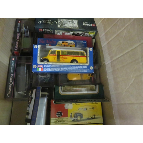 196 - Box containing Boxed Cars, Buses and others