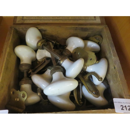 212 - Box of Door Furniture