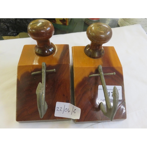 217 - Pair of Anchor Bookends