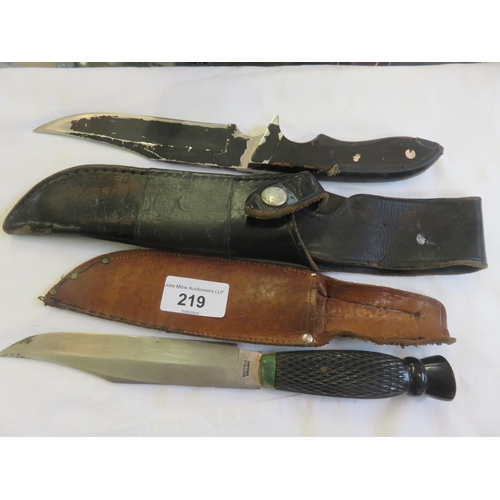 219 - Two Sheath Knives