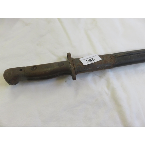 295 - Enfield Bayonet and Scabbard (poor order)