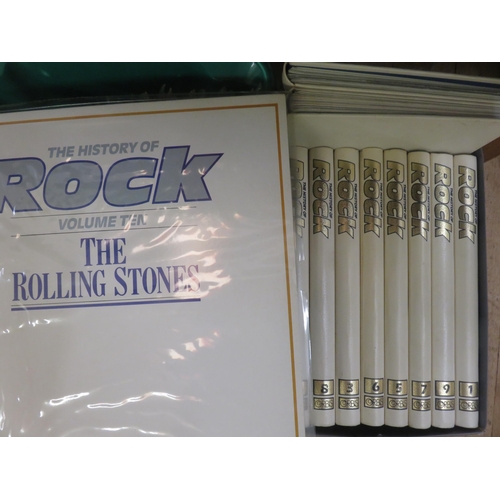 309 - Box of History of Rock L.P.'s and matching Books