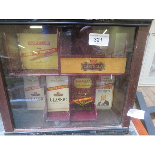 321 - Glazed Cigarette and Cigar Advertising cabinet