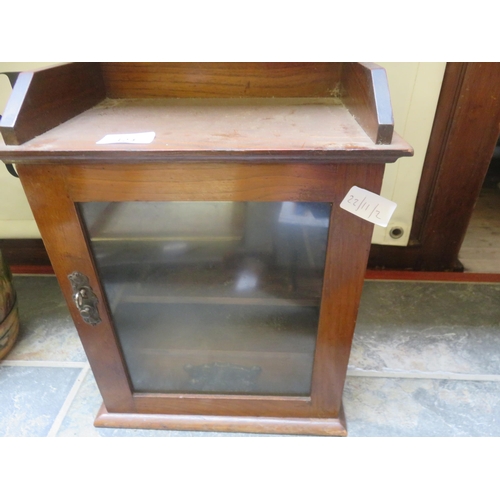 324 - Glazed Front Smokers Cabinet