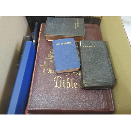 373 - Lot of Six Old Bibles