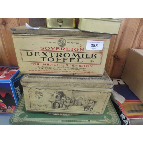 388 - Quantity of old Advertising Tins