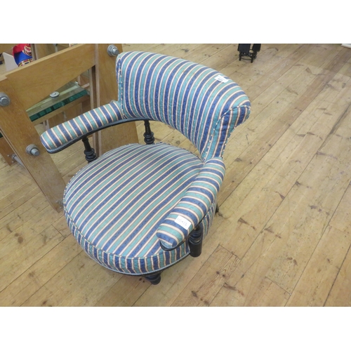 420 - Edwardian Upholstered Tub Chair