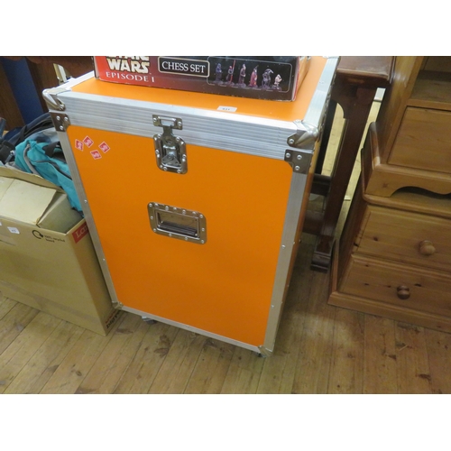 431 - Large Lockable Trojan Flight Case on Orange Ground