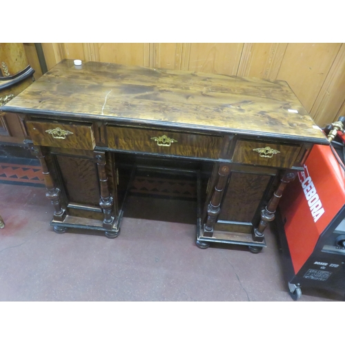 464 - Mahogany Double Pedestal Desk