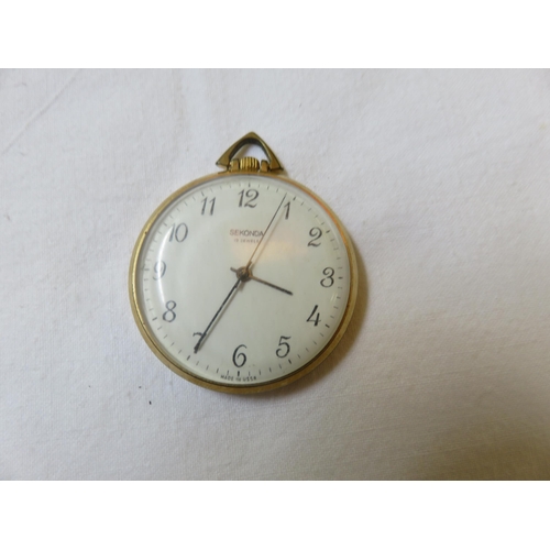 70 - Sekonda Yellow Metal Pocket Watch