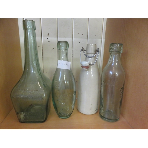 212A - Four Antique Bottles: James Jack, Arbroath, D. McCall, Oban etc.