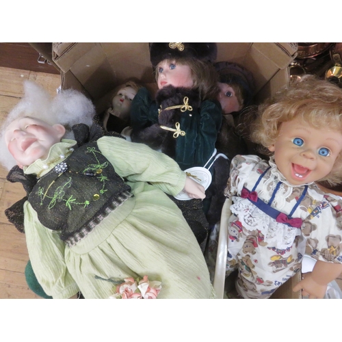 394D - Two Boxes of Dolls with Stands