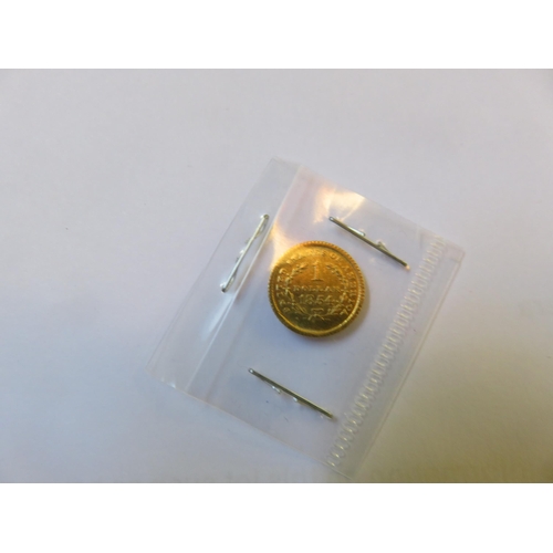 98 - 1854 US $1 One Dollar Liberty Head Dollar Gold Coin, Type 1