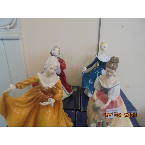 177 - Four boxed Royal Doulton Figures 